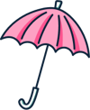 Graphic of umbrella